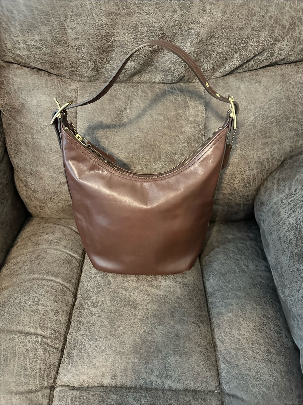 Coach Legacy small leather zip